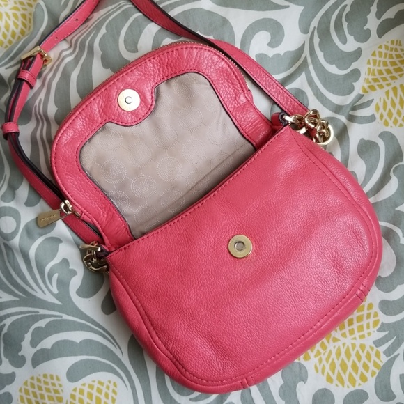 Michael Kors Bedford Flap Bubblegum Pink Crossbody - Picture 6 of 8
